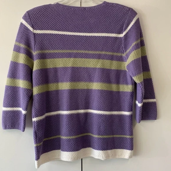 CJ Banks Stripe Sweater - sz 1X - Picture 2 of 6